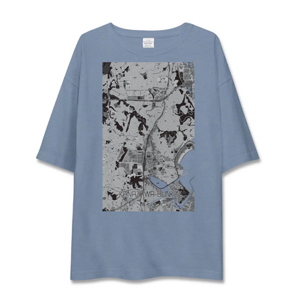 【金沢文庫（神奈川県）】地図柄ビッグシルエットTシャツ