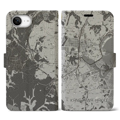 【金沢八景（神奈川県）】地図柄iPhoneケース（手帳タイプ）