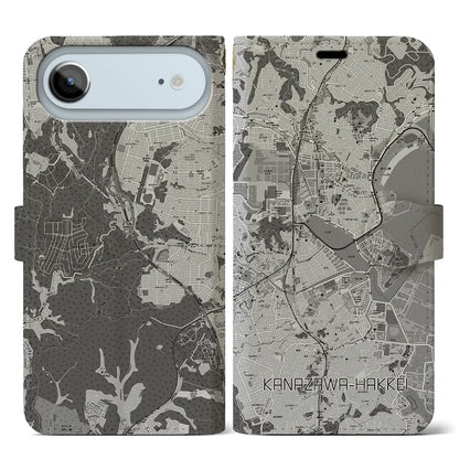 【金沢八景（神奈川県）】地図柄iPhoneケース（手帳タイプ）