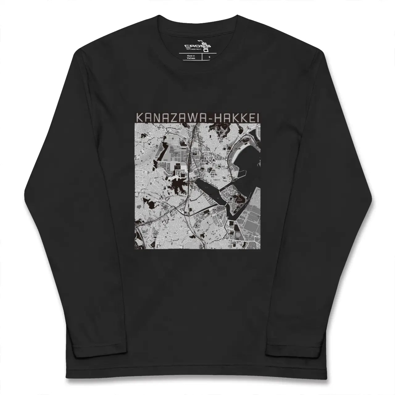 【金沢八景（神奈川県）】地図柄ロングスリーブTシャツ