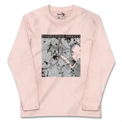 【金沢八景（神奈川県）】地図柄ロングスリーブTシャツ
