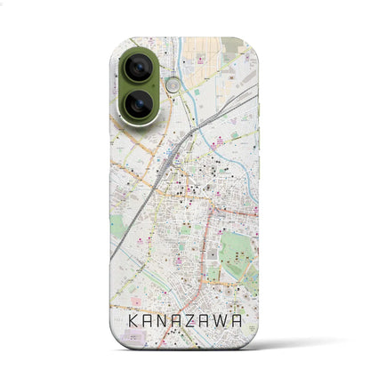 【金沢（石川県）】地図柄iPhoneケース（バックカバータイプ）