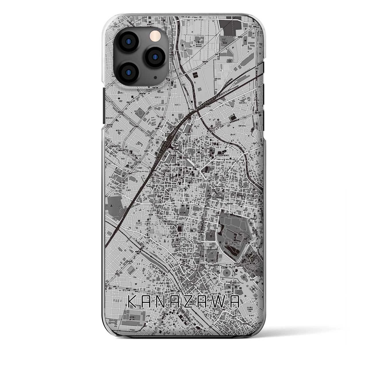 【金沢（石川県）】地図柄iPhoneケース（クリアタイプ）