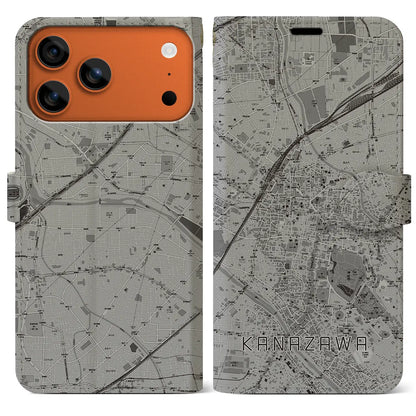 【金沢（石川県）】地図柄iPhoneケース（手帳タイプ）