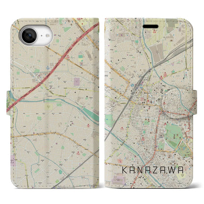 【金沢（石川県）】地図柄iPhoneケース（手帳タイプ）