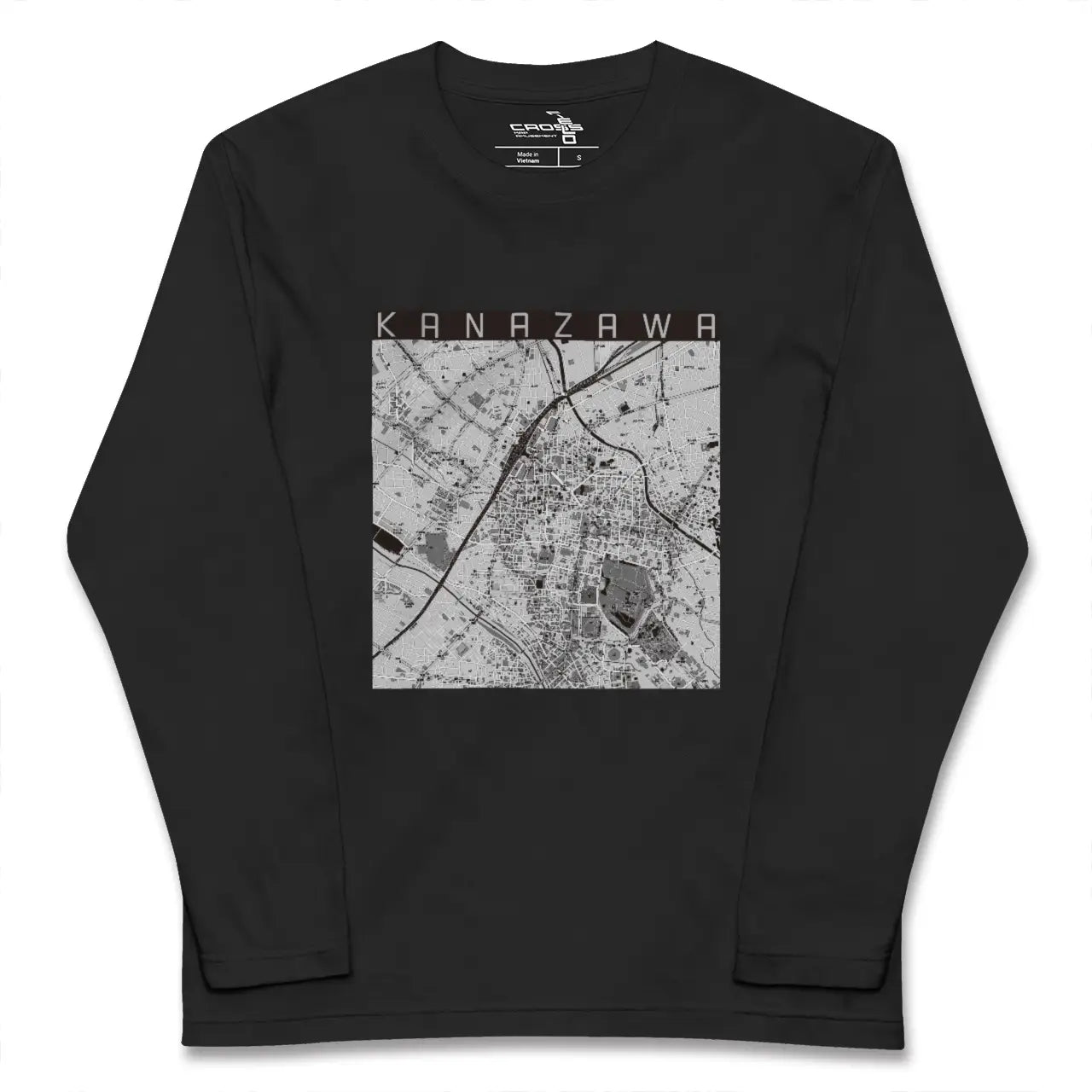 【金沢（石川県）】地図柄ロングスリーブTシャツ