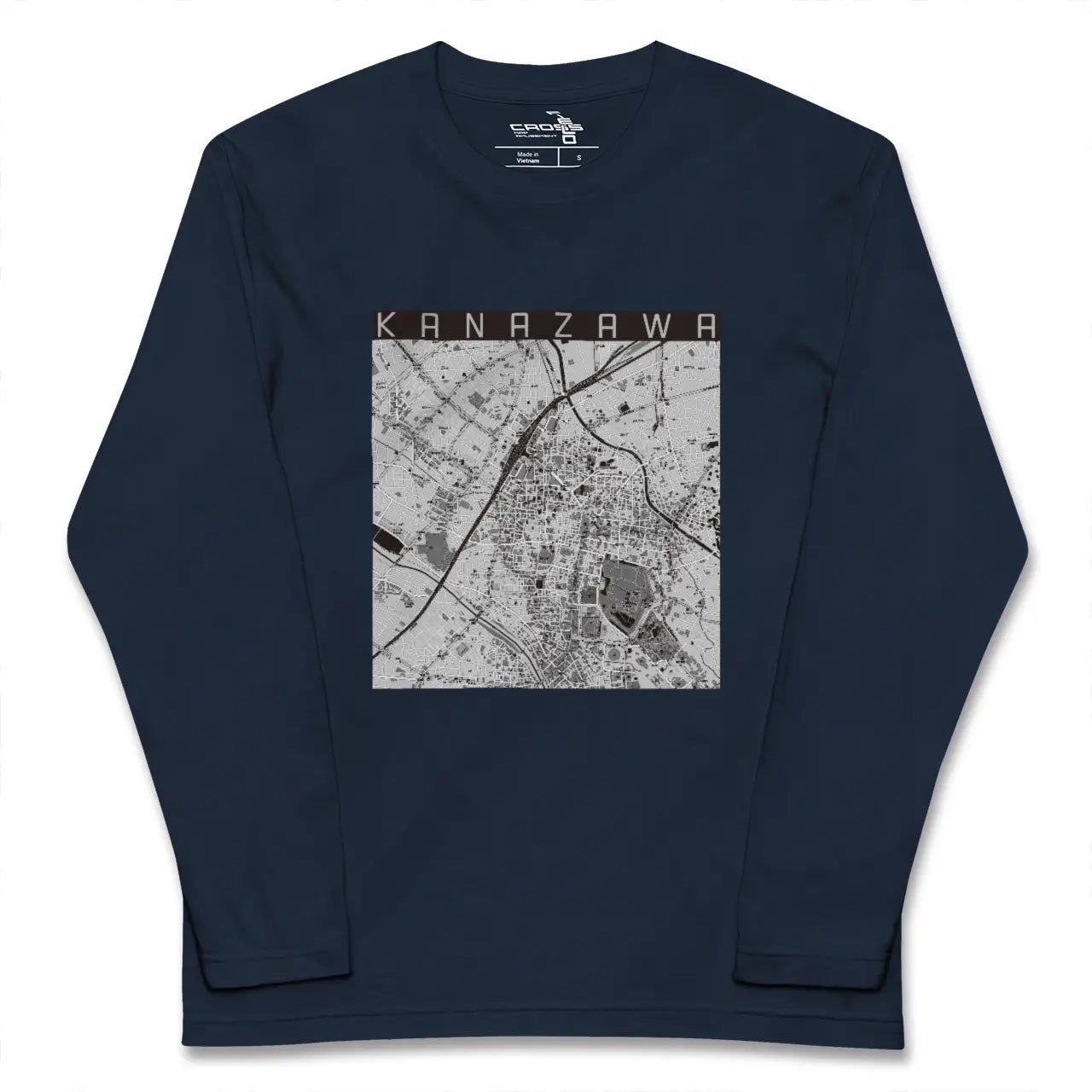 【金沢（石川県）】地図柄ロングスリーブTシャツ