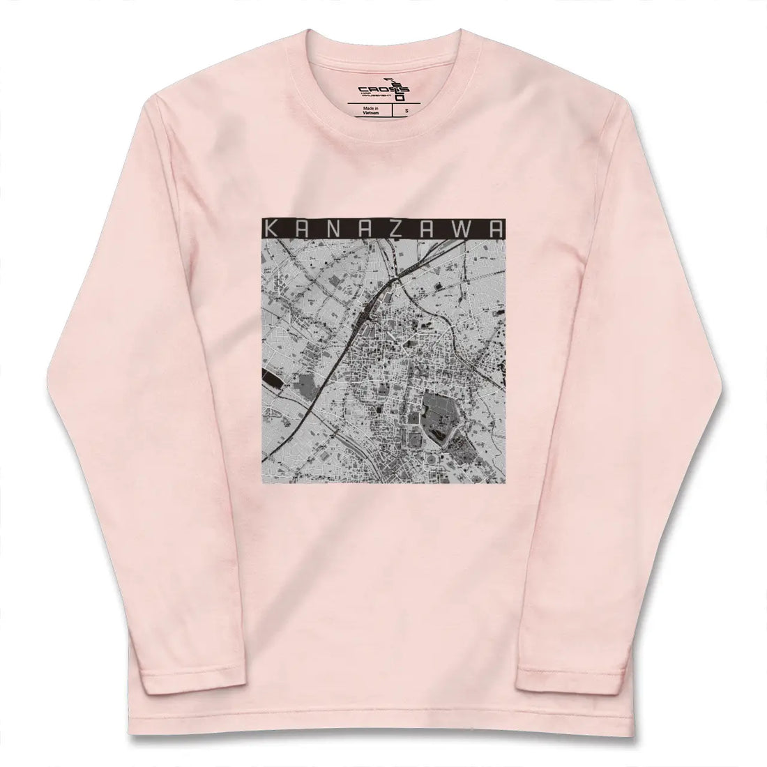 【金沢（石川県）】地図柄ロングスリーブTシャツ