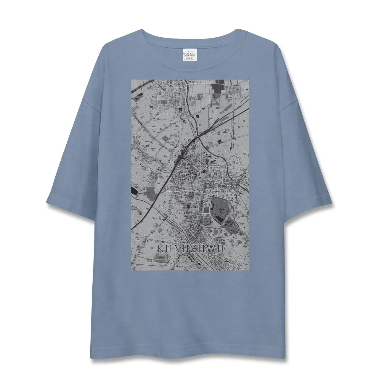 【金沢（石川県）】地図柄ビッグシルエットTシャツ