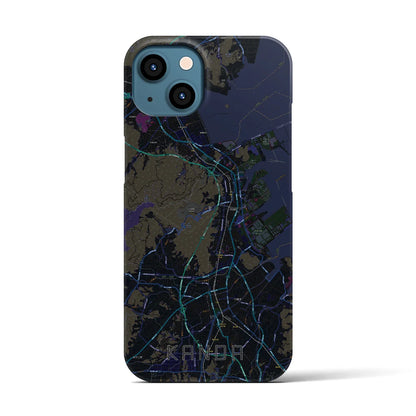 【苅田（福岡県）】地図柄iPhoneケース（バックカバータイプ）