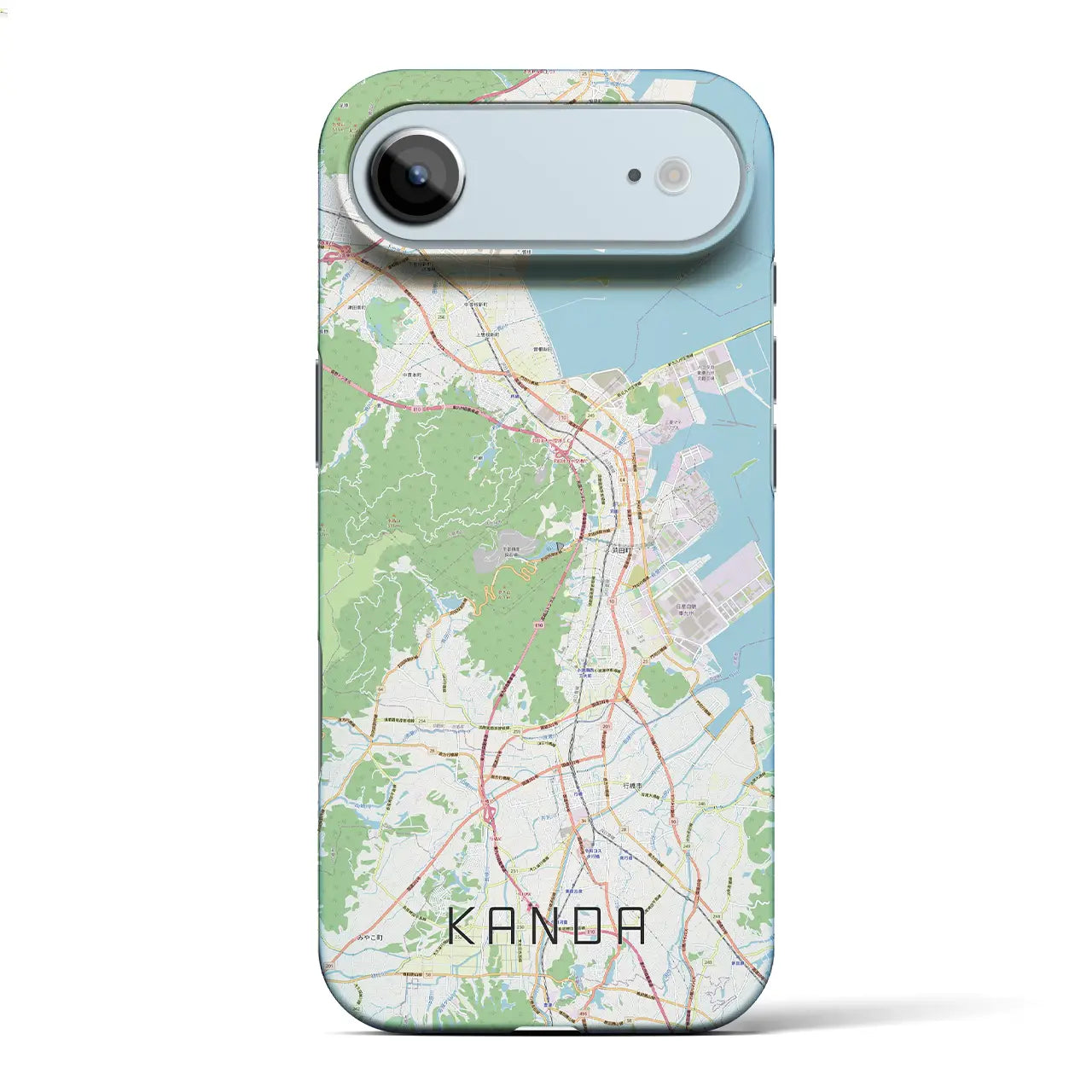 【苅田（福岡県）】地図柄iPhoneケース（バックカバータイプ）