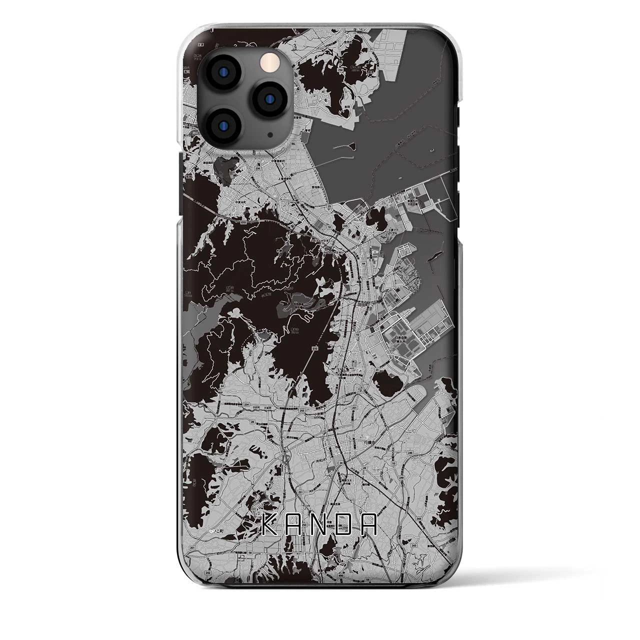 【苅田（福岡県）】地図柄iPhoneケース（クリアタイプ）