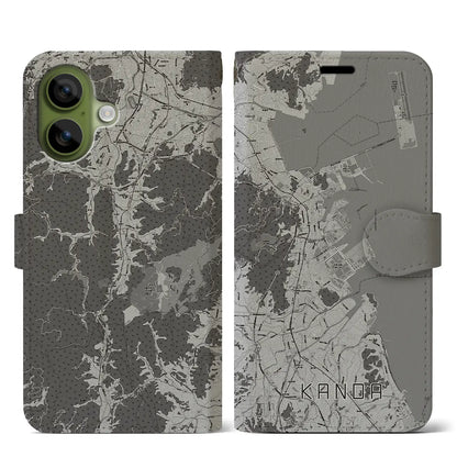 【苅田（福岡県）】地図柄iPhoneケース（手帳タイプ）