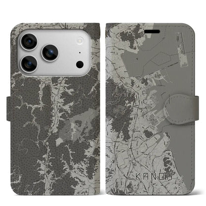 【苅田（福岡県）】地図柄iPhoneケース（手帳タイプ）