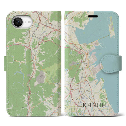 【苅田（福岡県）】地図柄iPhoneケース（手帳タイプ）