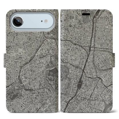 【神田（東京都）】地図柄iPhoneケース（手帳タイプ）