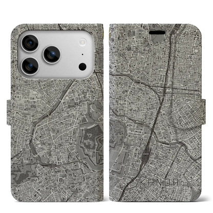 【神田（東京都）】地図柄iPhoneケース（手帳タイプ）