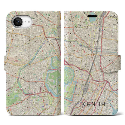 【神田（東京都）】地図柄iPhoneケース（手帳タイプ）