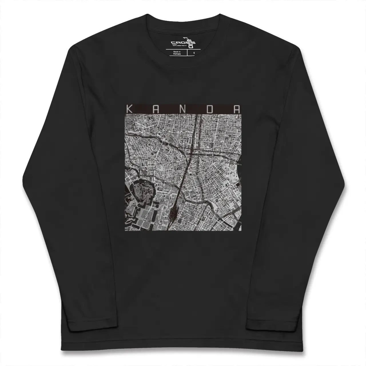 【神田（東京都）】地図柄ロングスリーブTシャツ