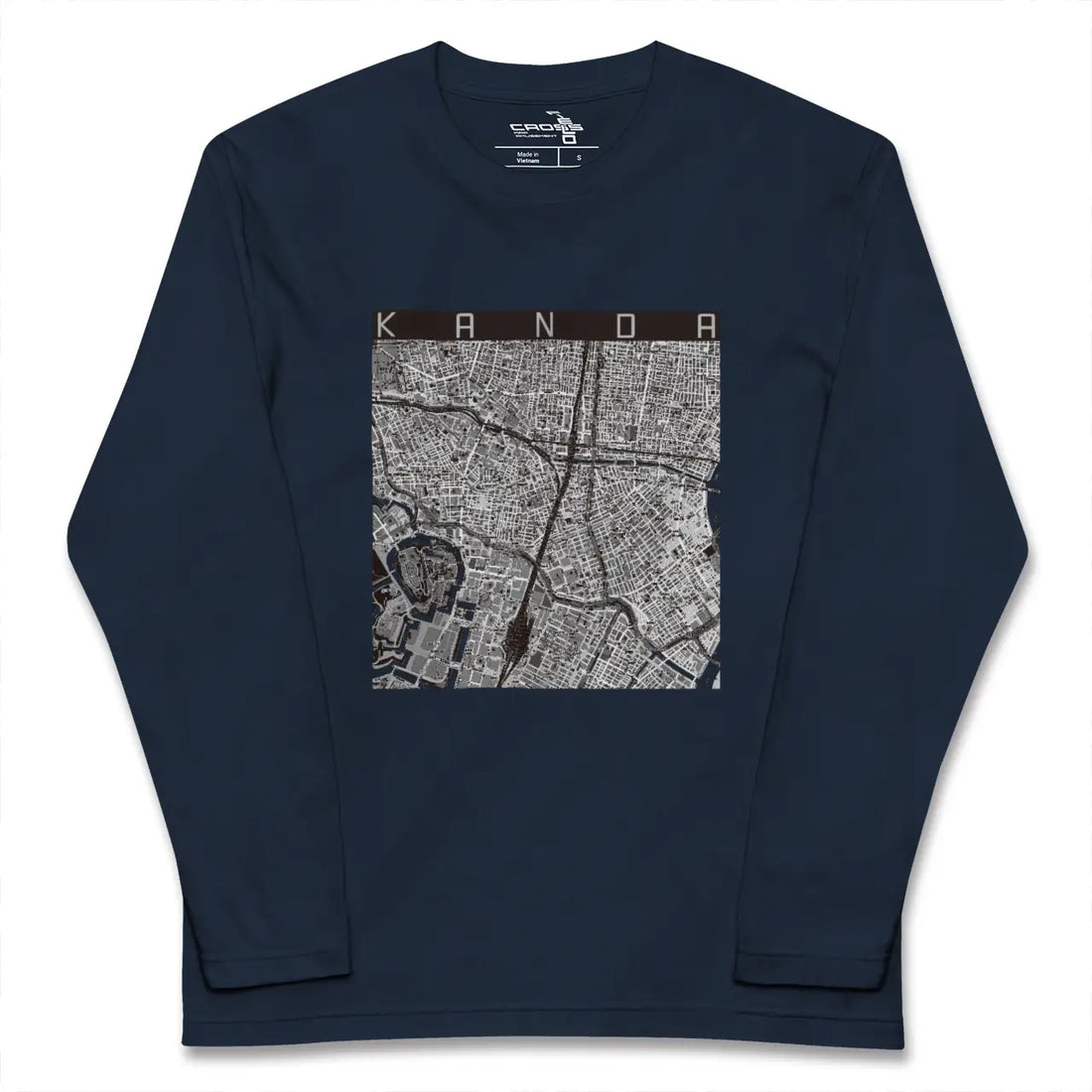 【神田(東京都)】地図柄ロングスリーブTシャツ