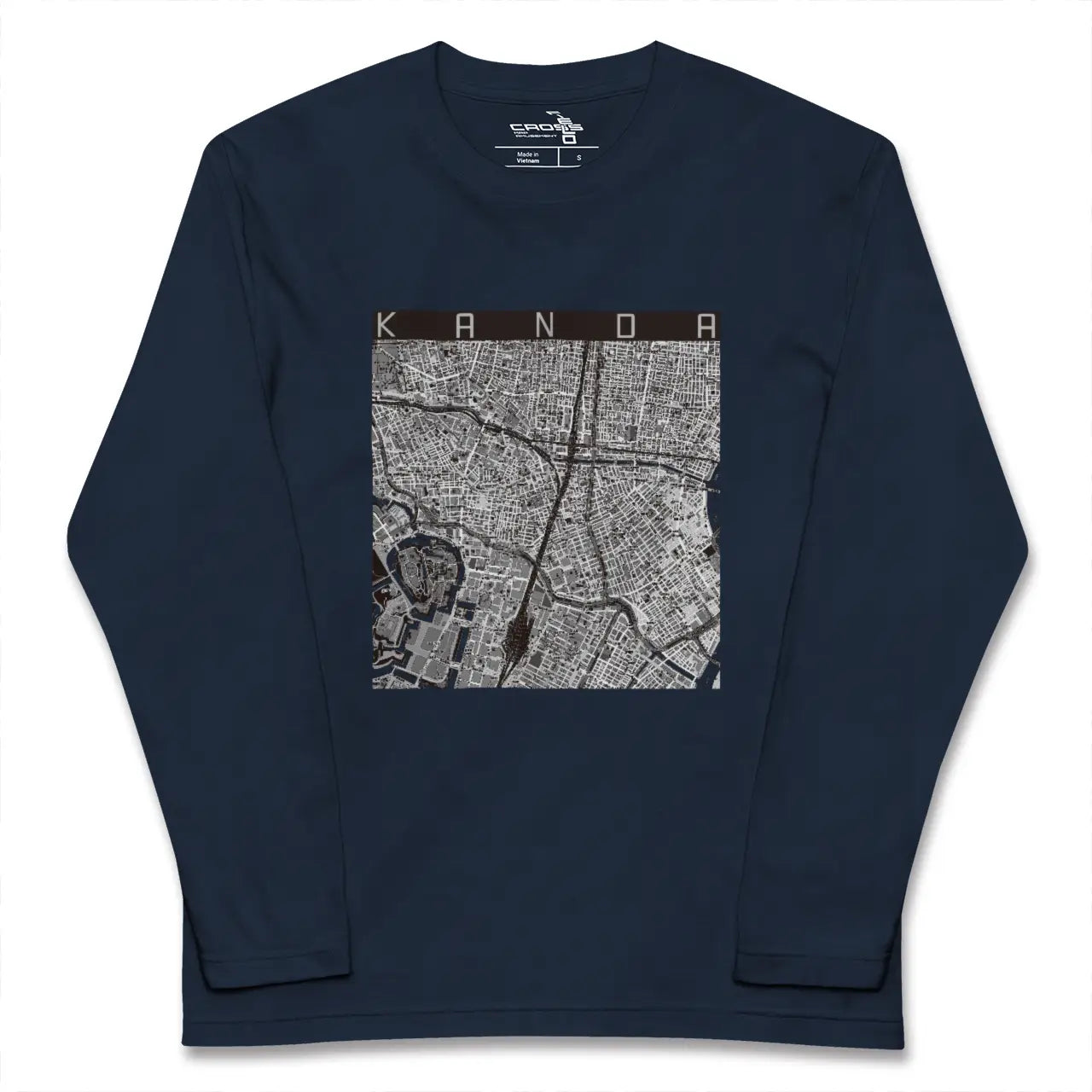 【神田（東京都）】地図柄ロングスリーブTシャツ