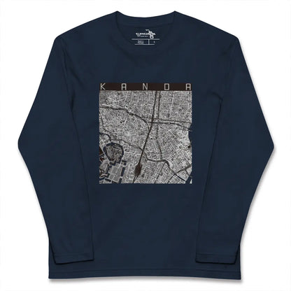 【神田（東京都）】地図柄ロングスリーブTシャツ