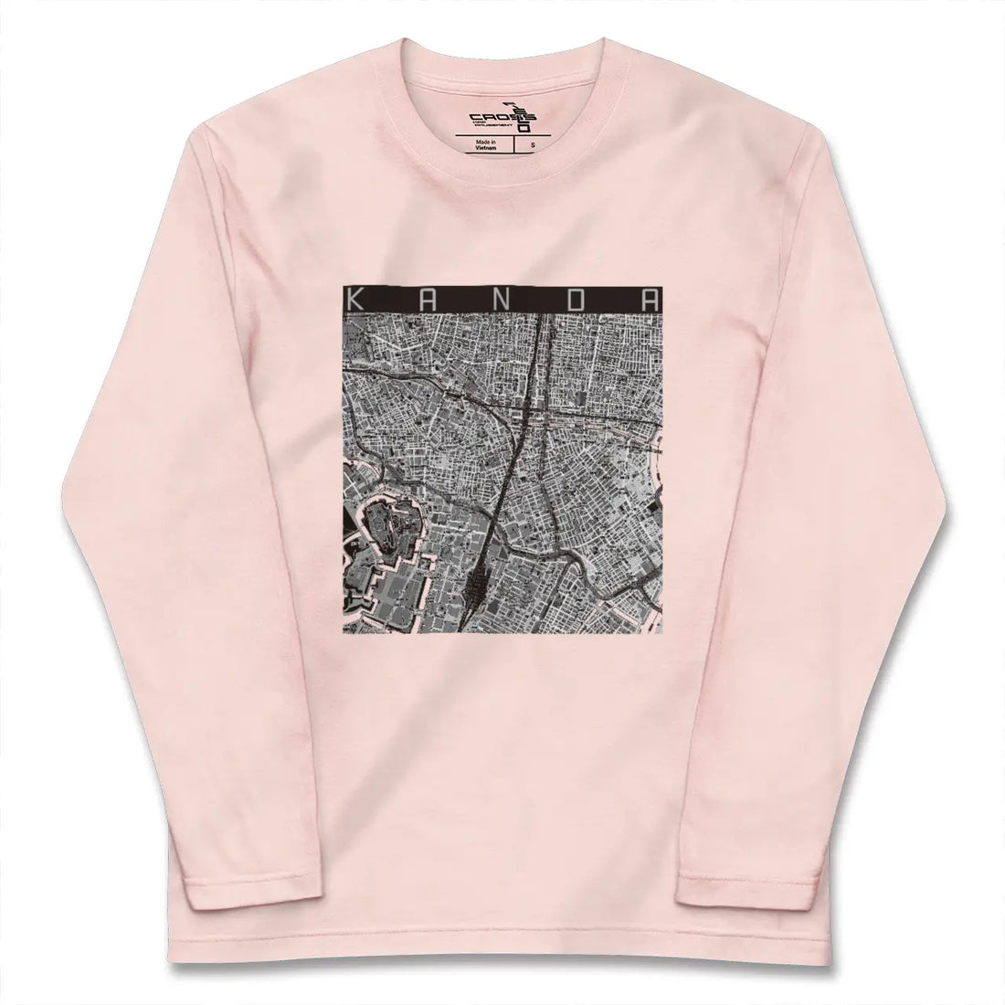 【神田（東京都）】地図柄ロングスリーブTシャツ