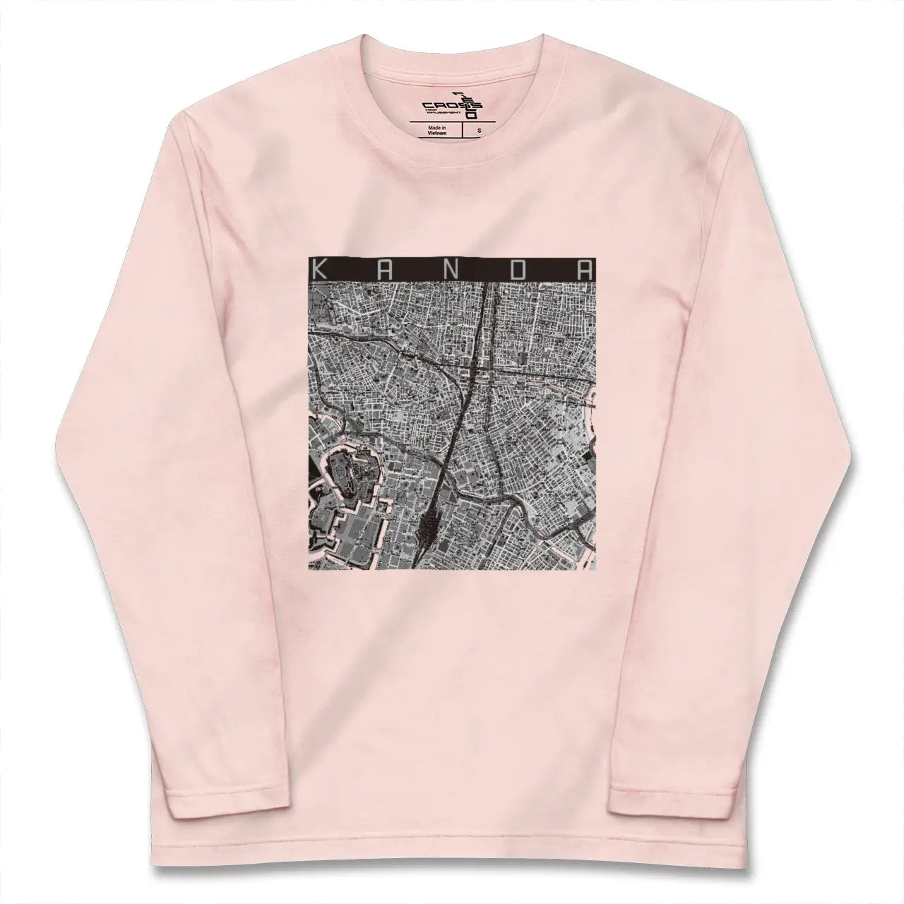 【神田（東京都）】地図柄ロングスリーブTシャツ