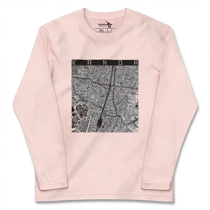 【神田（東京都）】地図柄ロングスリーブTシャツ