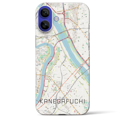 【鐘ヶ淵（東京都）】地図柄iPhoneケース（バックカバータイプ）ブラック・iPhone 16 Pro Max 用