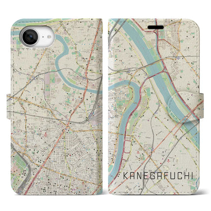 【鐘ヶ淵（東京都）】地図柄iPhoneケース（手帳タイプ）