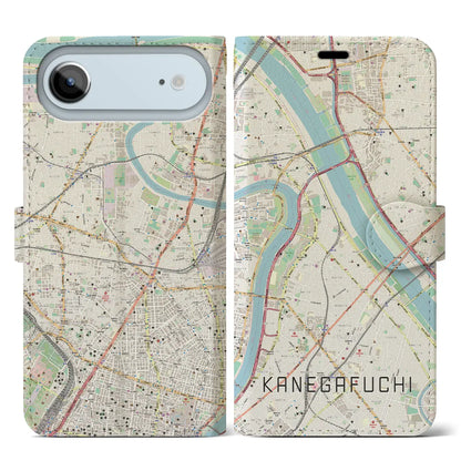 【鐘ヶ淵（東京都）】地図柄iPhoneケース（手帳タイプ）