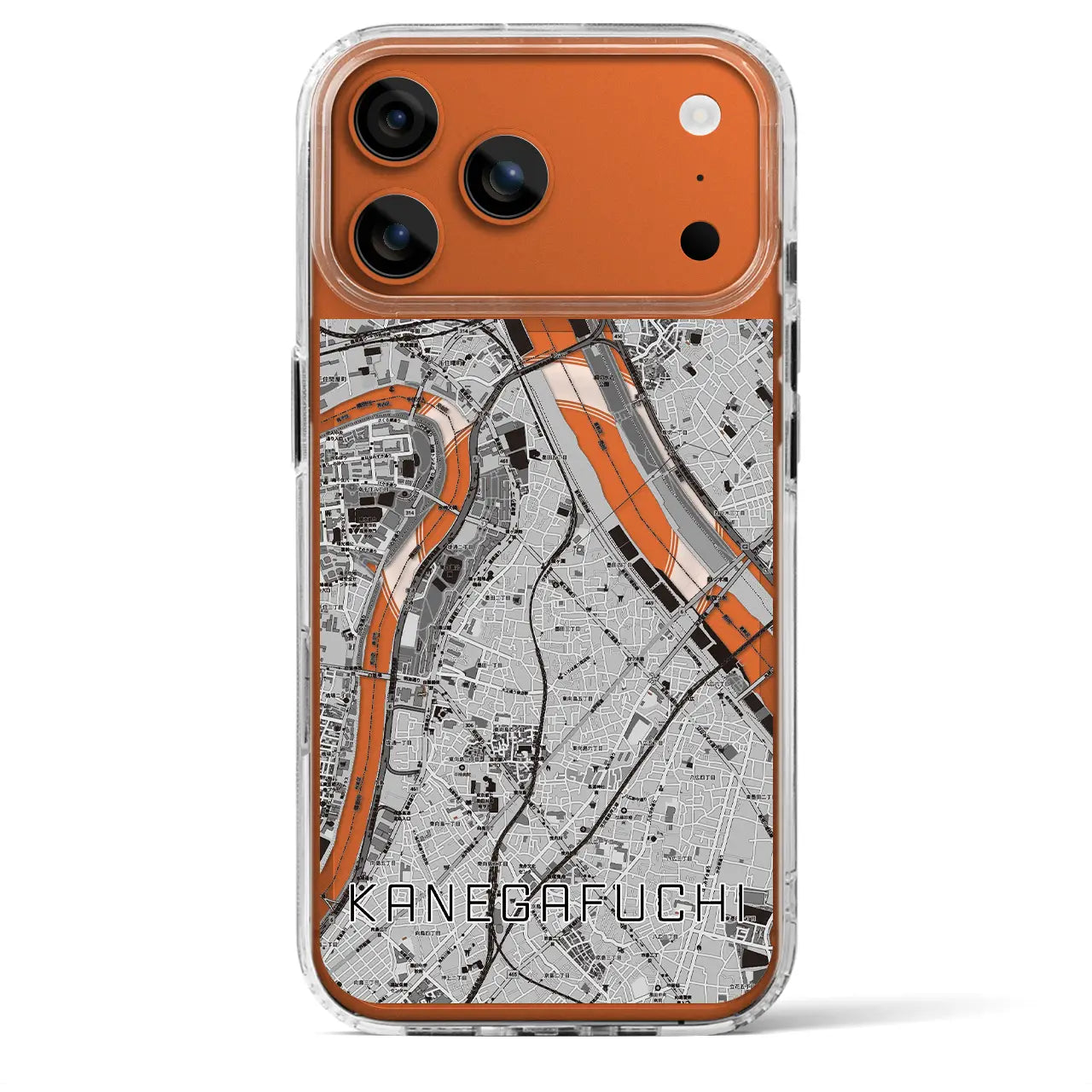 【鐘ヶ淵（東京都）】地図柄iPhoneケース（MagSafeタイプ）