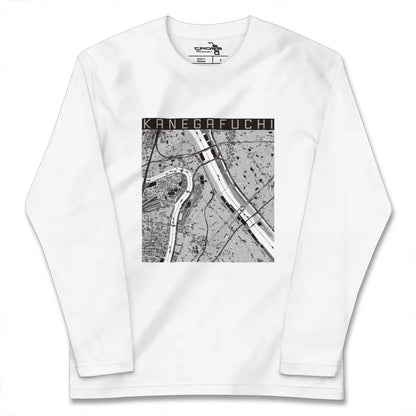 【鐘ヶ淵（東京都）】地図柄ロングスリーブTシャツ