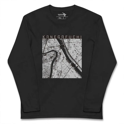 【鐘ヶ淵（東京都）】地図柄ロングスリーブTシャツ
