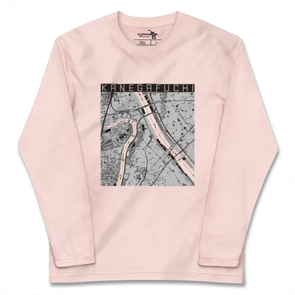 【鐘ヶ淵（東京都）】地図柄ロングスリーブTシャツ