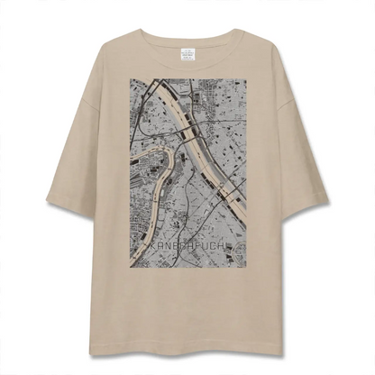【鐘ヶ淵（東京都）】地図柄ビッグシルエットTシャツ