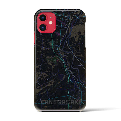 【金ケ崎（岩手県）】地図柄iPhoneケース（バックカバータイプ）