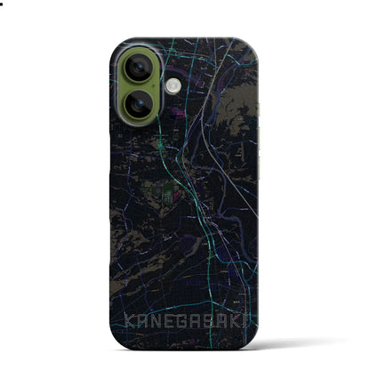 【金ケ崎（岩手県）】地図柄iPhoneケース（バックカバータイプ）