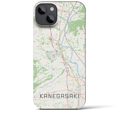 【金ケ崎（岩手県）】地図柄iPhoneケース（バックカバータイプ）