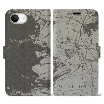 【金ケ崎（岩手県）】地図柄iPhoneケース（手帳タイプ）