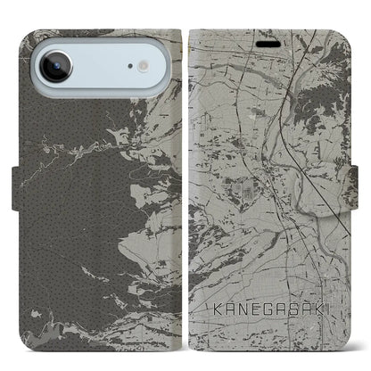 【金ケ崎（岩手県）】地図柄iPhoneケース（手帳タイプ）