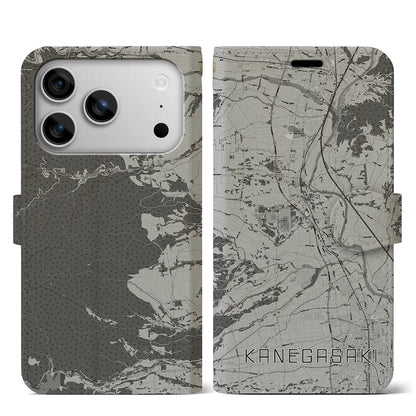 【金ケ崎（岩手県）】地図柄iPhoneケース（手帳タイプ）