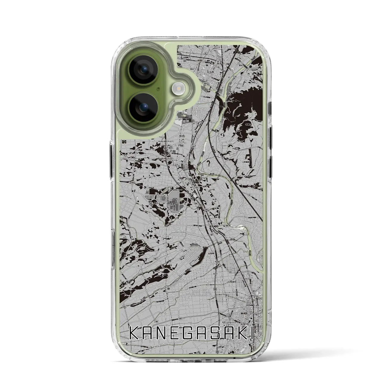 【金ケ崎（岩手県）】地図柄iPhoneケース（MagSafeタイプ）