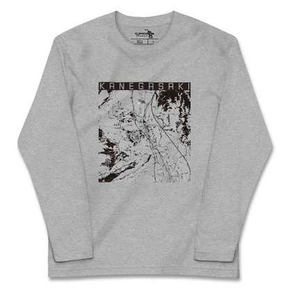 【金ケ崎（岩手県）】地図柄ロングスリーブTシャツ