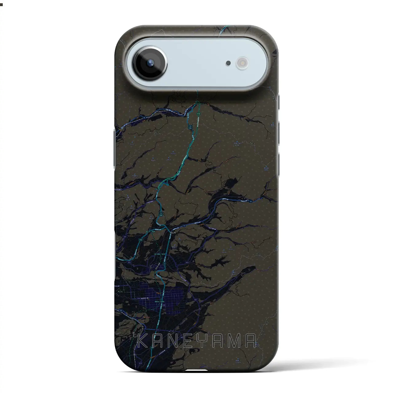 【金山（山形県）】地図柄iPhoneケース（バックカバータイプ）