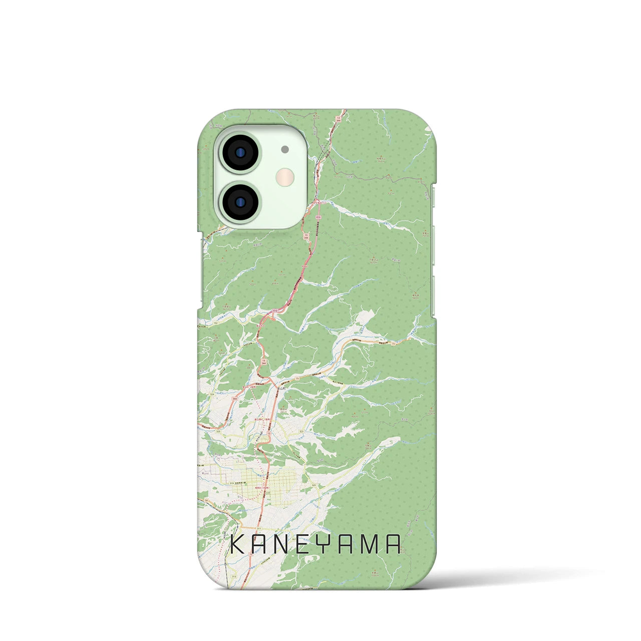 【金山（山形県）】地図柄iPhoneケース（バックカバータイプ）