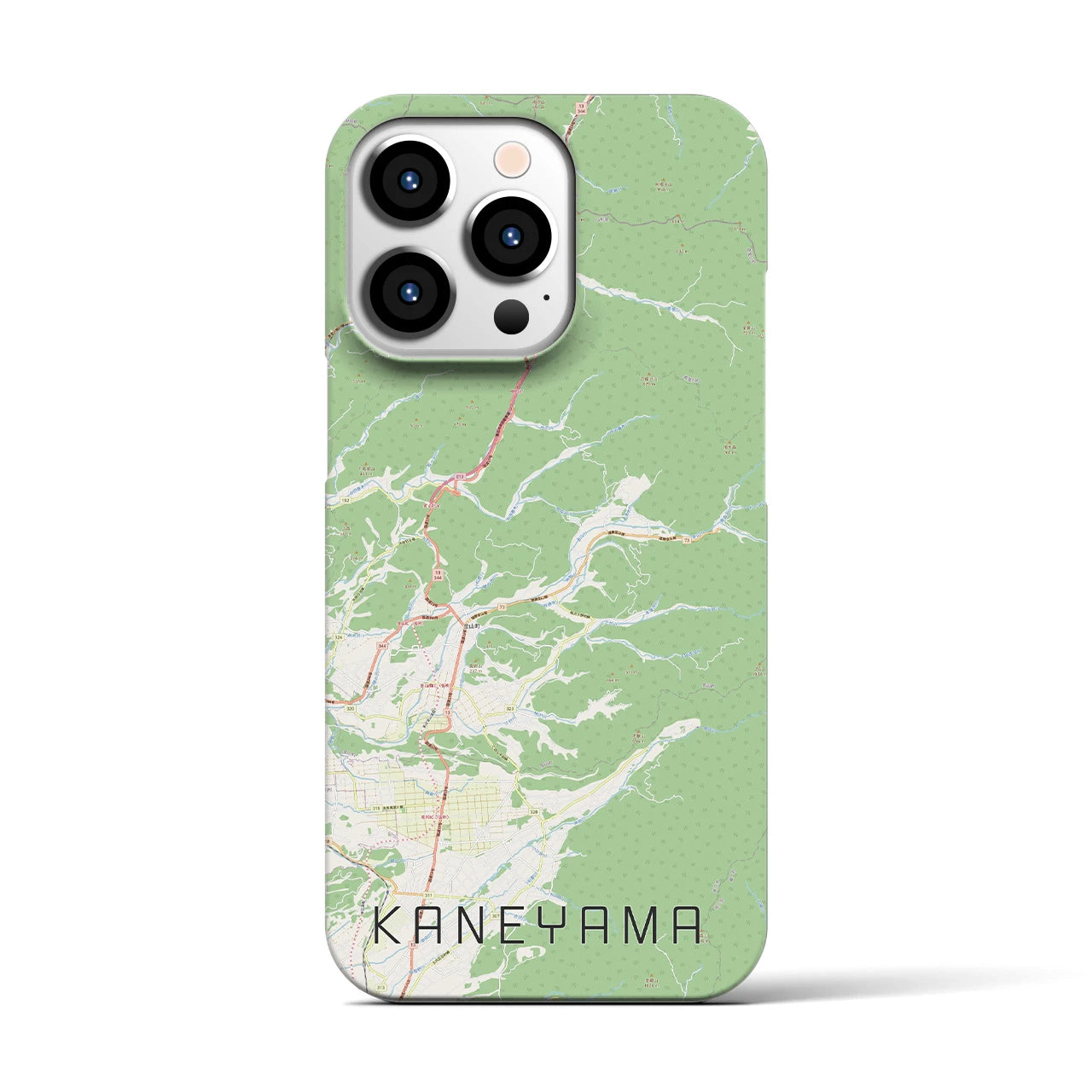 【金山（山形県）】地図柄iPhoneケース（バックカバータイプ）