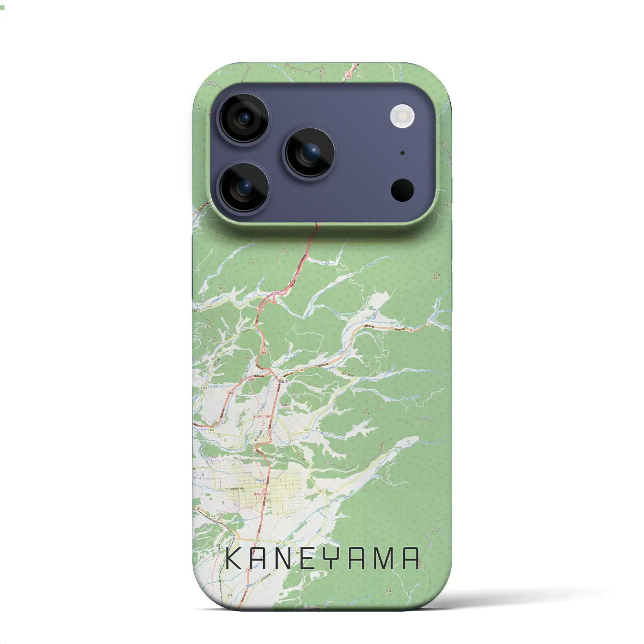 【金山（山形県）】地図柄iPhoneケース（バックカバータイプ）