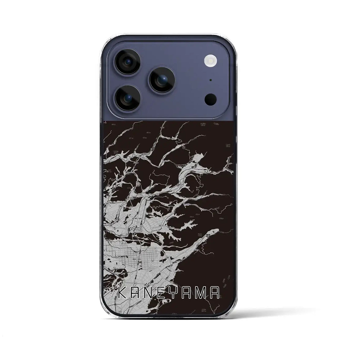 【金山（山形県）】地図柄iPhoneケース（クリアタイプ）